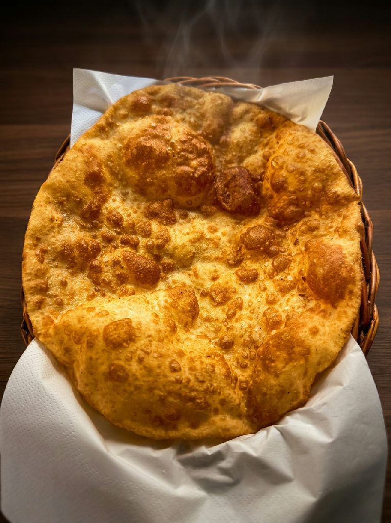 Bhatura at Indian Jewel, Prague