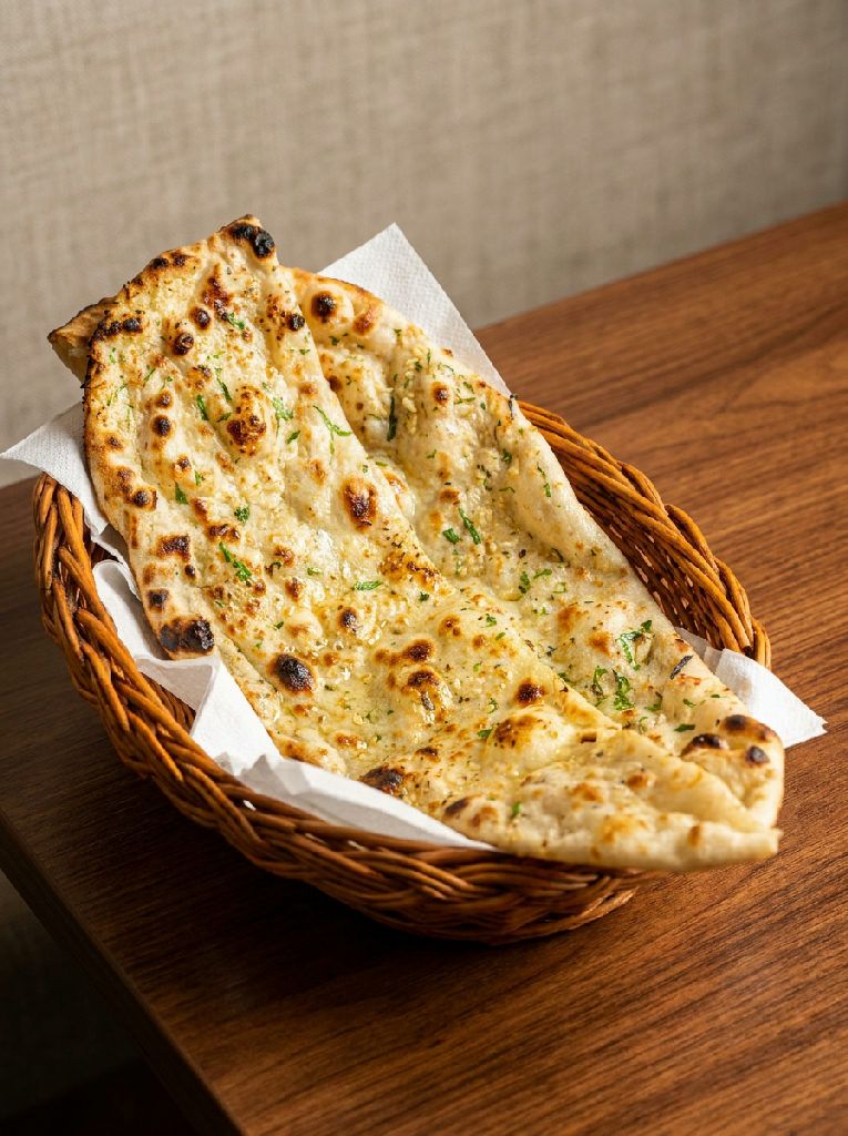 Garlic Naan at Indian Jewel, Prague