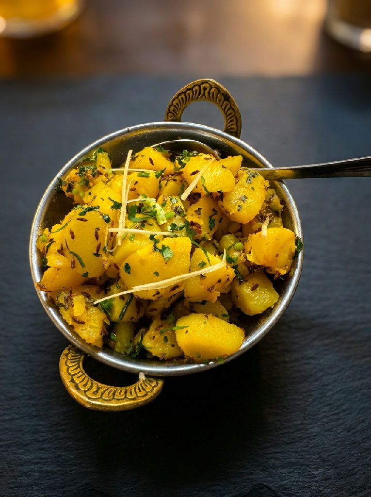 Jeera Aloo at Indian Jewel, Prague
