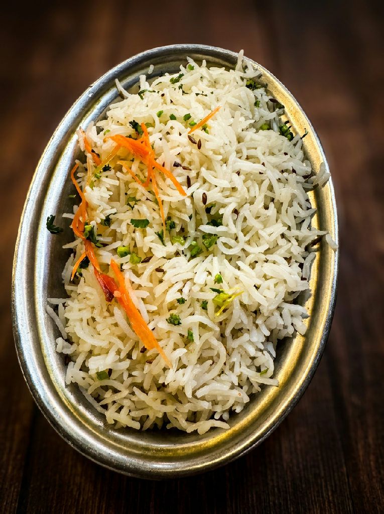 Jeera Rice at Indian Jewel, Prague